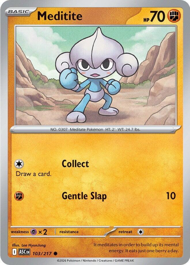 Pokemon Meditite 103/217 Ascended Heroes