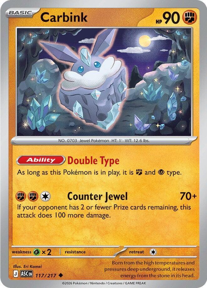 Pokemon Carbink 117/217 Ascended Heroes