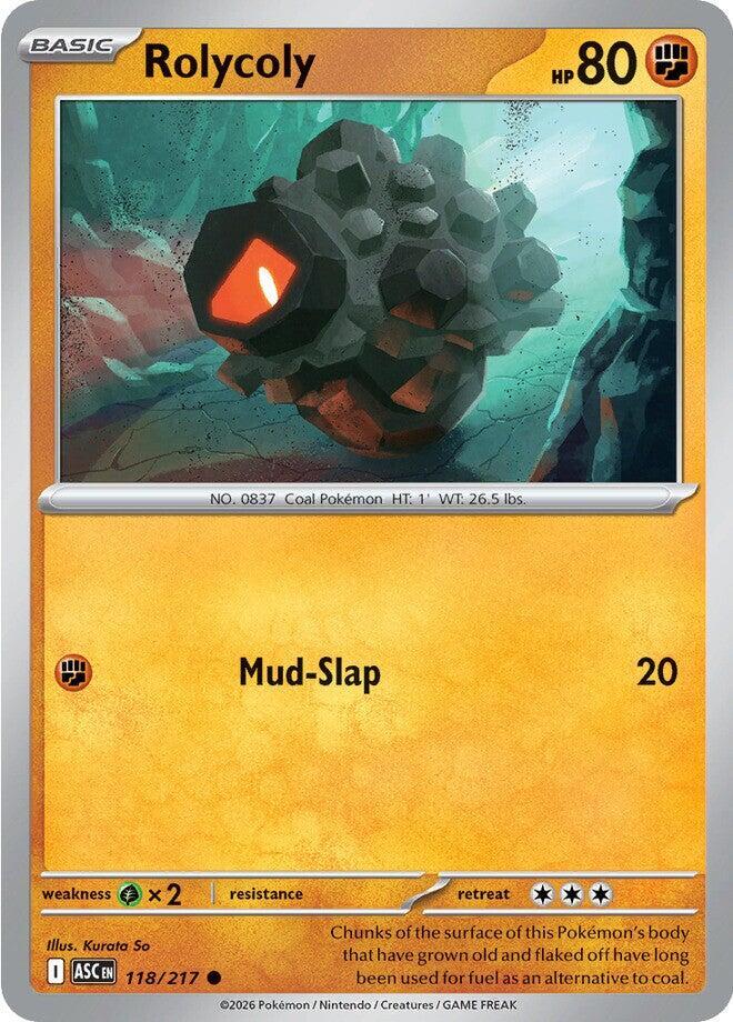 Pokemon Rolycoly 118/217 Ascended Heroes