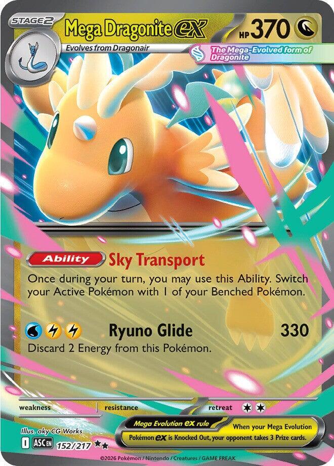 Pokemon Mega Dragonite ex 152/217 Ascended Heroes