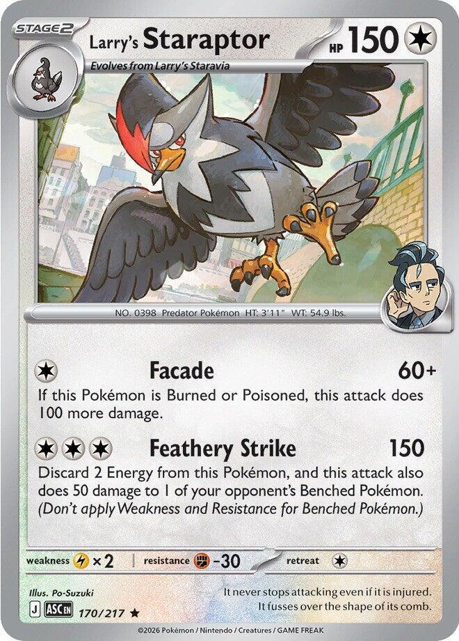 Pokemon Larry’s Staraptor 170/217 Ascended Heroes