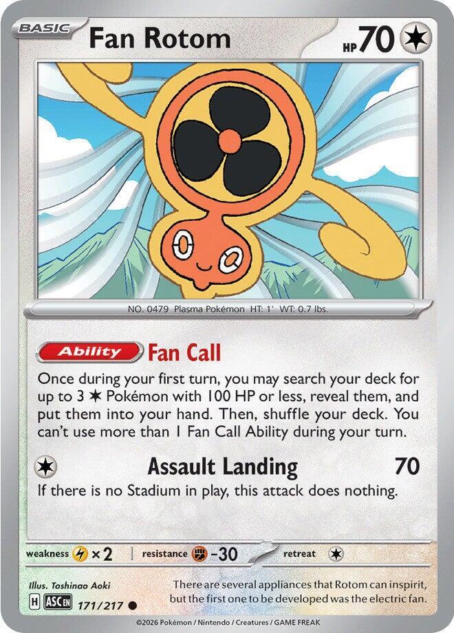 Pokemon Fan Rotom 171/217 Ascended Heroes
