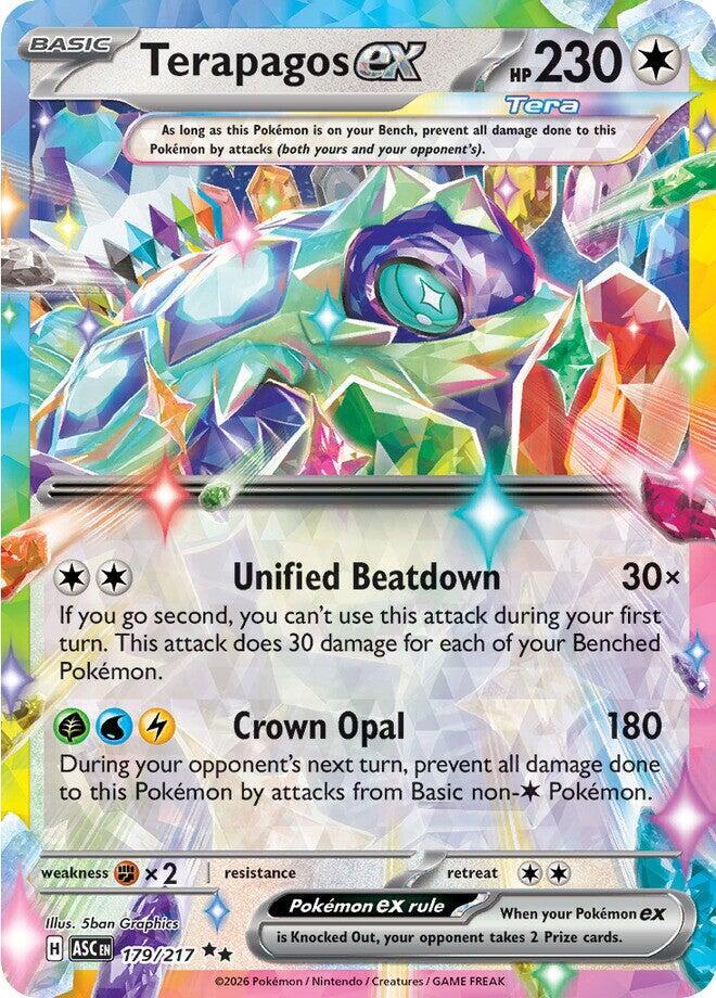 Pokemon Terapagos ex 179/217 Ascended Heroes