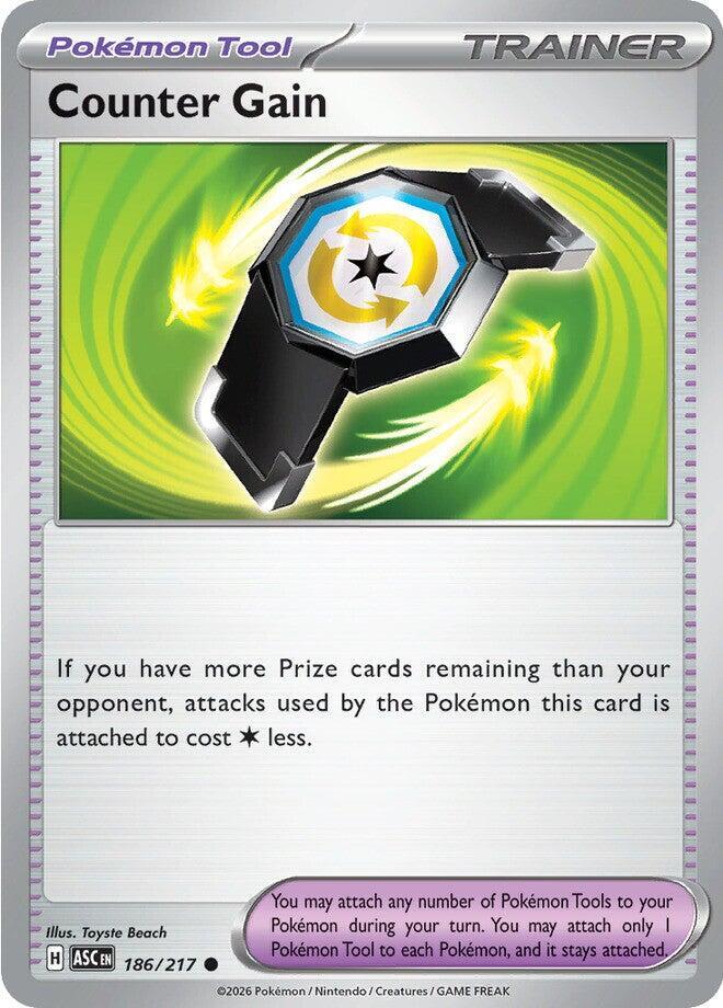 Pokemon Counter Gain 186/217 Ascended Heroes