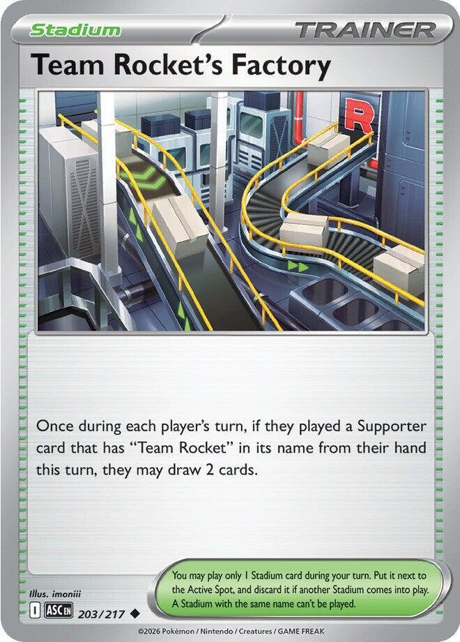 Pokemon Team Rocket’s Factory 203/217 Ascended Heroes