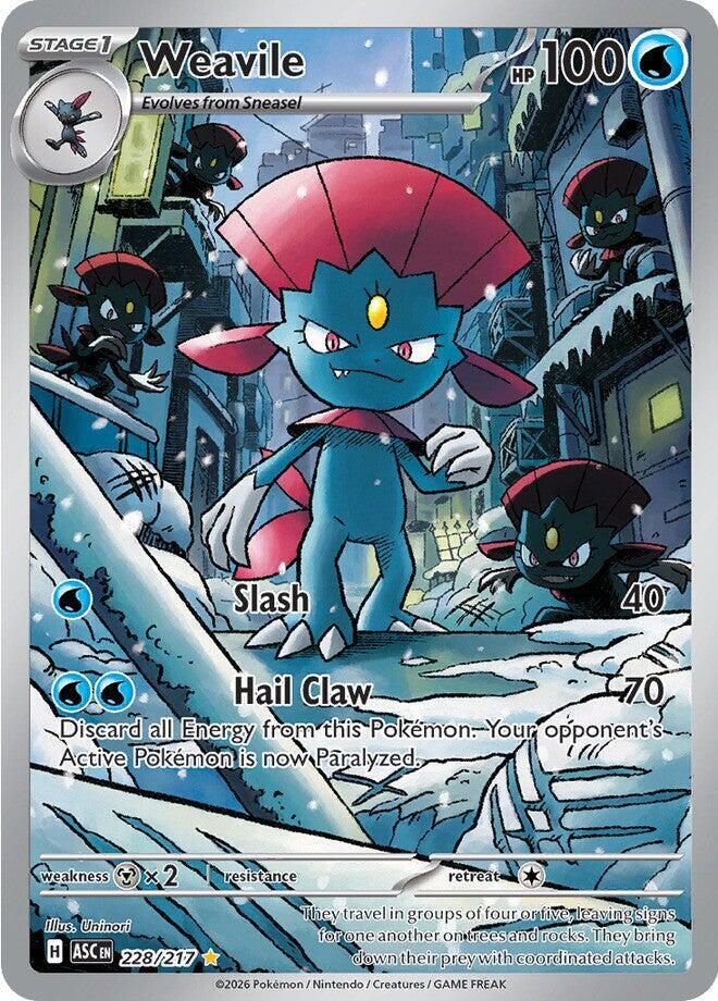 Pokemon Weavile 228/217 Ascended Heroes