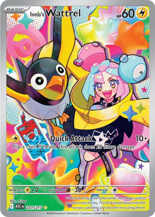 Pokemon Iono’s Wattrel 231/217 Ascended Heroes