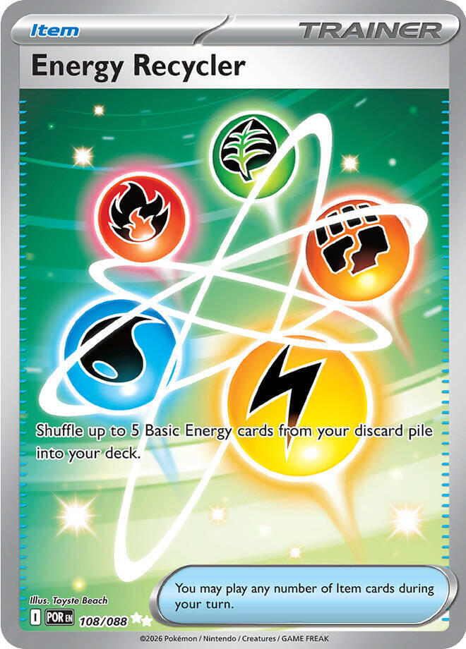 Pokemon Energy Recycler 108/088 Perfect Order