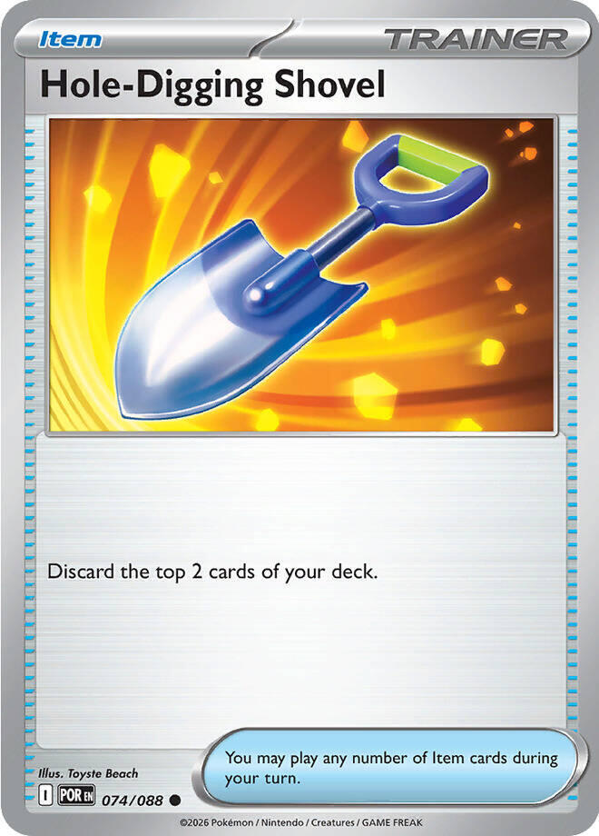 Pokemon Hole-Digging Shovel 074/088 Perfect Order