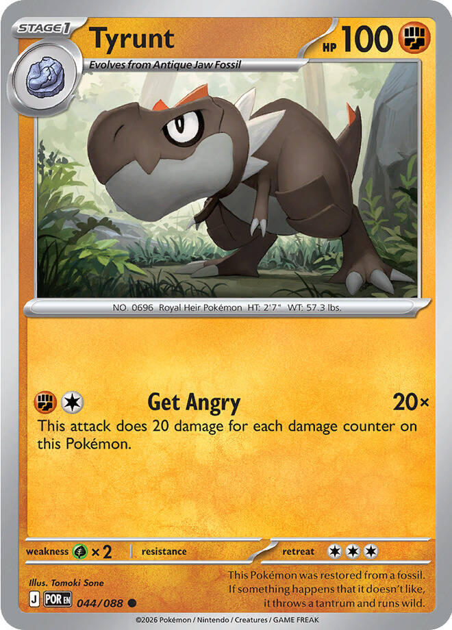 Pokemon Tyrunt 044/088 Perfect Order