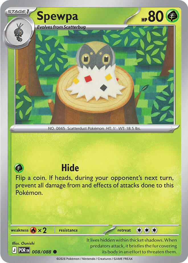 Pokemon Spewpa 008/088 Perfect Order