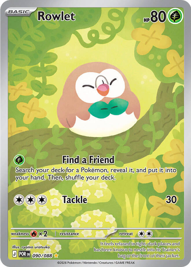 Pokemon Rowlet 090/088 Perfect Order