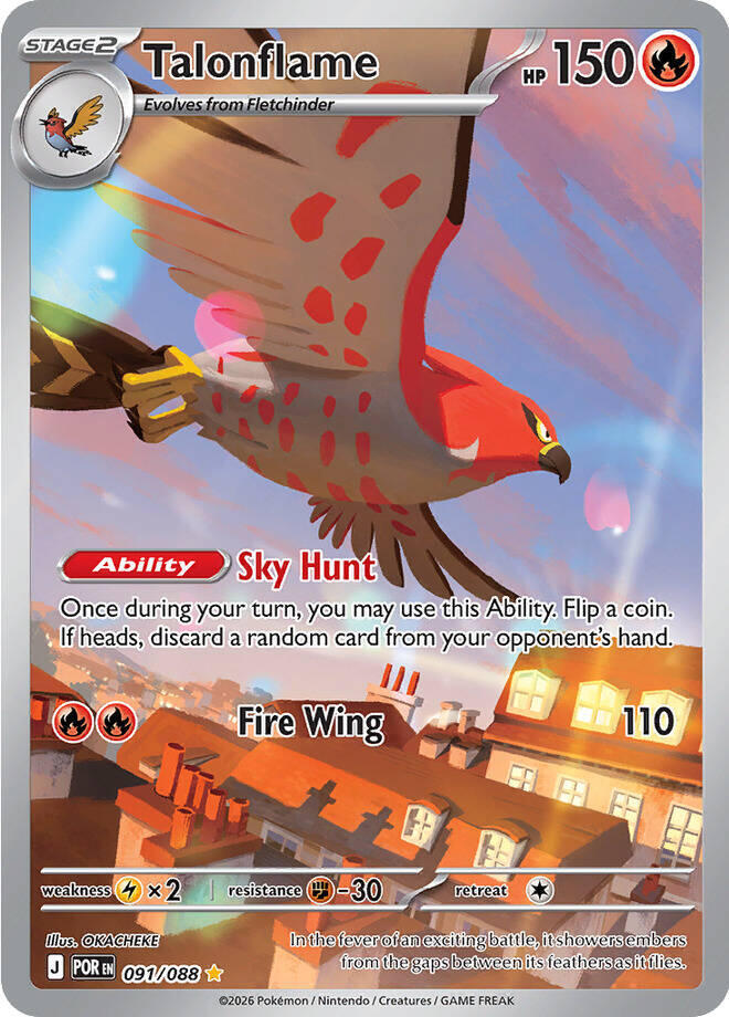 Pokemon Talonflame 091/088 Perfect Order