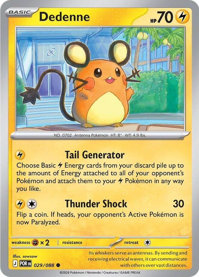 Pokemon Dedenne 029/088 Perfect Order