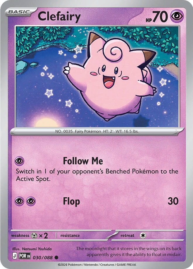 Pokemon Clefairy 030/088 Perfect Order