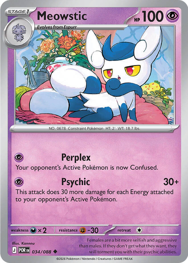 Pokemon Meowstic 034/088 Perfect Order