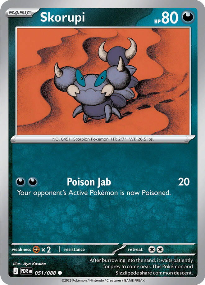 Pokemon Skorupi 051/088 Perfect Order