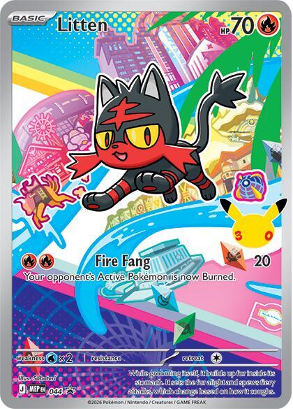 Pokemon Litten MEP44 Mega Evolution Promos
