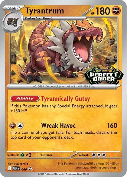 Pokemon Tyrantrum MEP66 Mega Evolution Promos