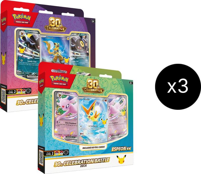 Pokemon 30th Celebration Battle Deck ( Espeon/Umbreon )