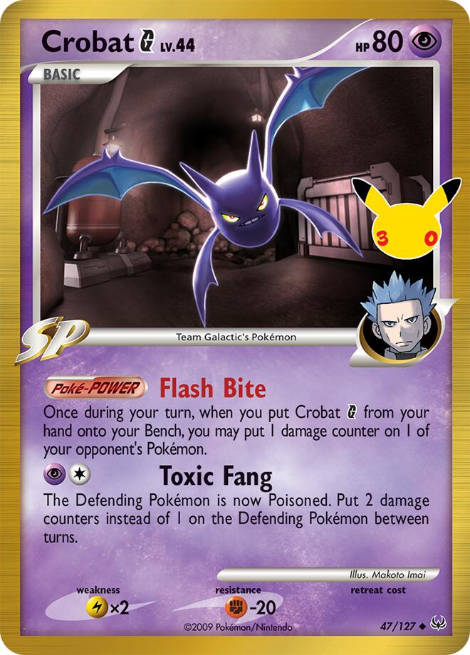 Pokemon Crobat G CC 014/30 30th Celebration