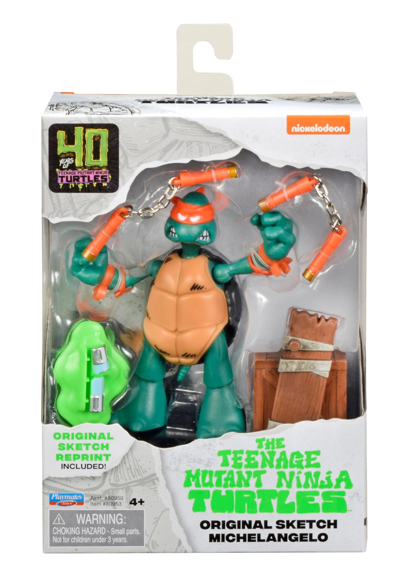 Playmates Teenage Mutant Ninja Turtles Original Sketch Michelangelo Vinyl Figure