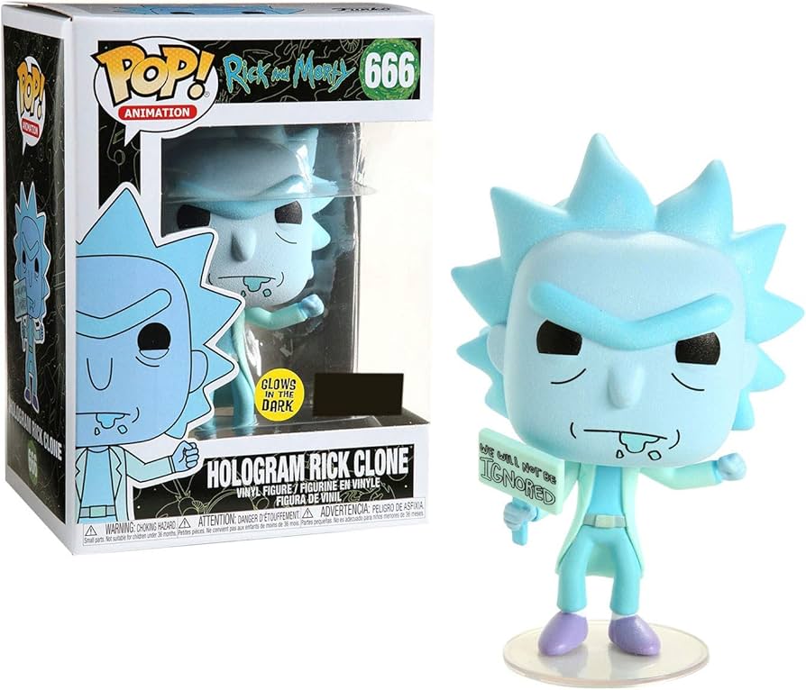 Funko Pop! Animation Ricky And Morton Hologram Rick Clone #659