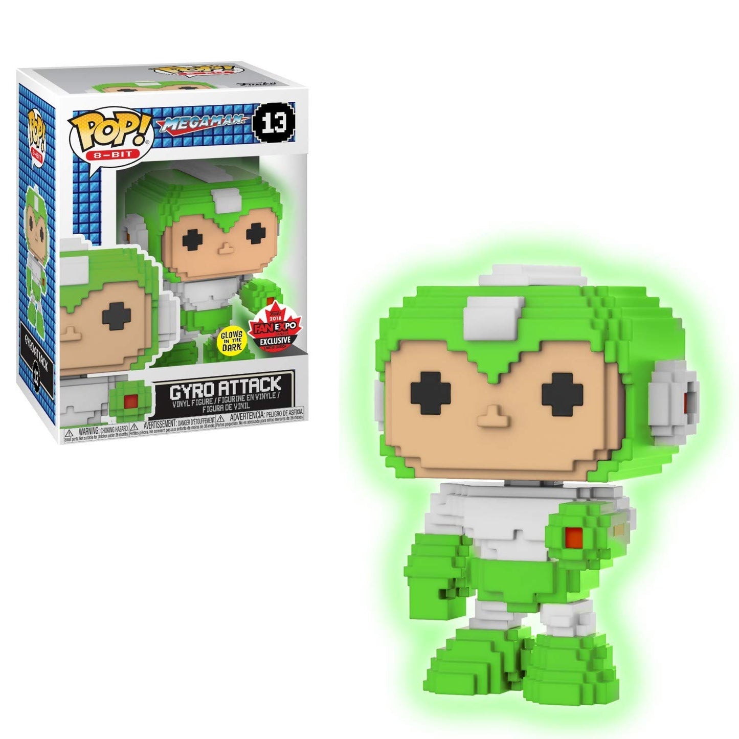 Funko Pop! Animation Megaman Gyro Attack #13 Canadian Exclusive 2018 Exclusive Glow In The Dark