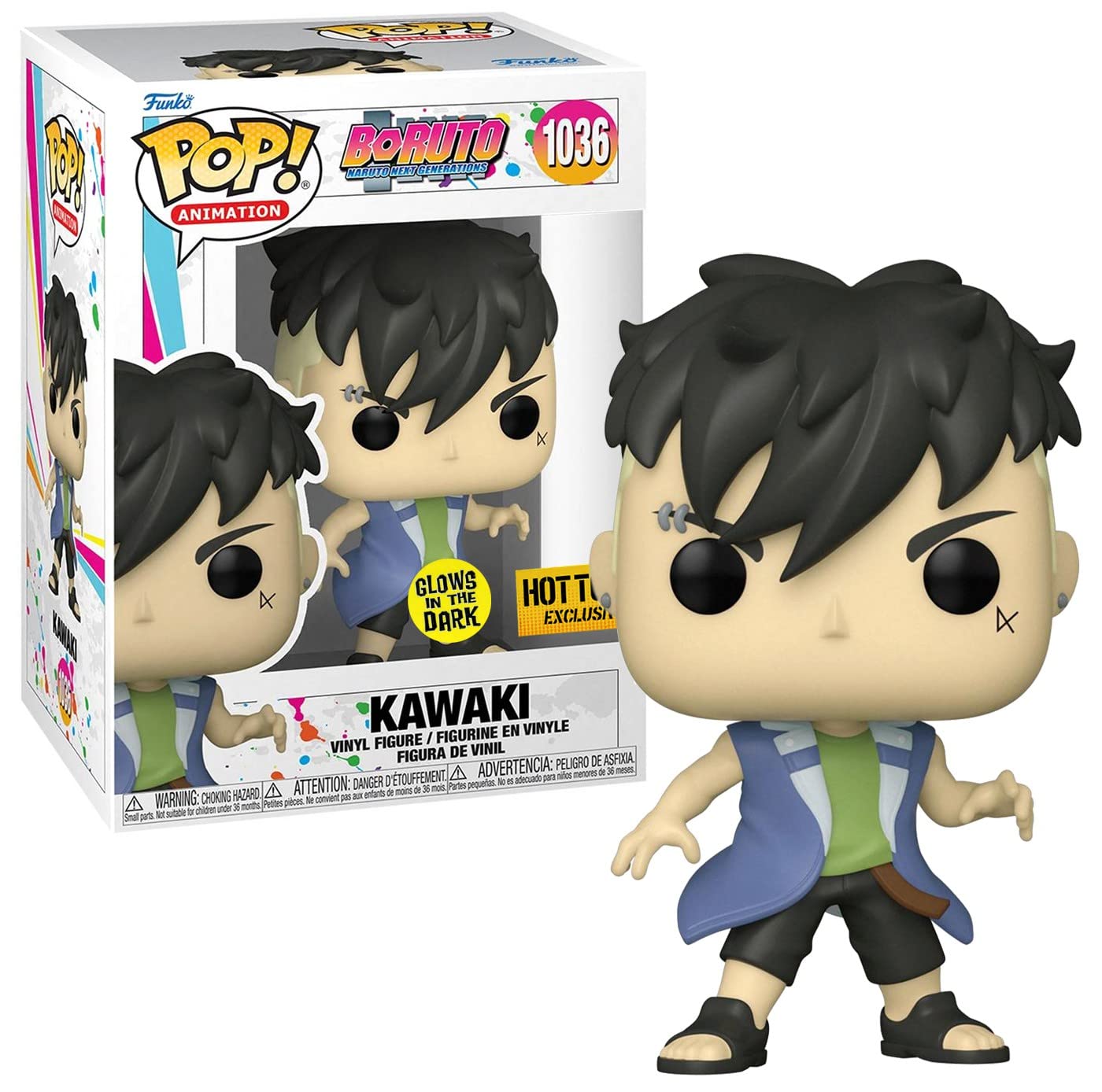 Funko Pop! Animation Boruto Kawaki #1036 Glow in the Dark Hot Topic Exclusive