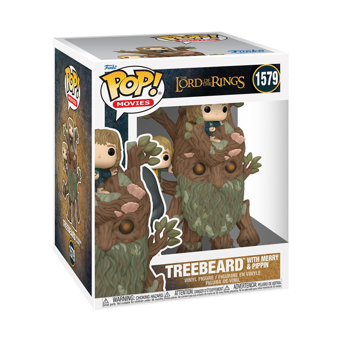 Funko Pop! Movies The Lord Of The Rings Treebeard With Merry & Pippin #1579