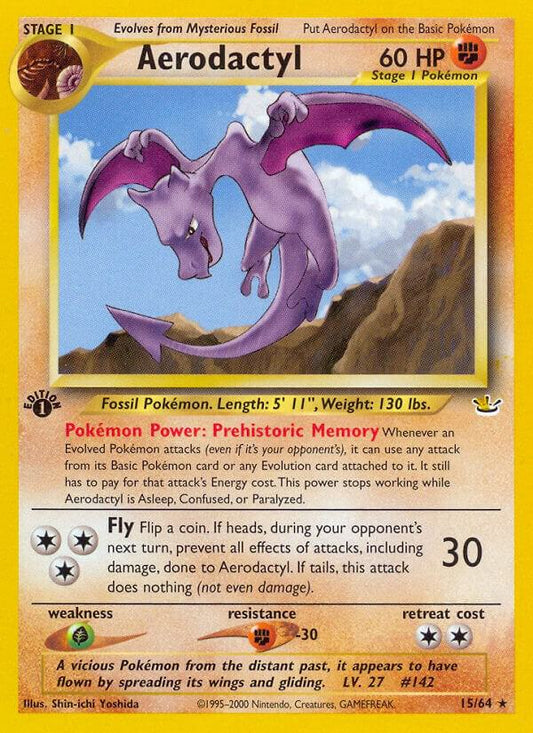 Pokemon Aerodactyl 15/64 Neo Revelation