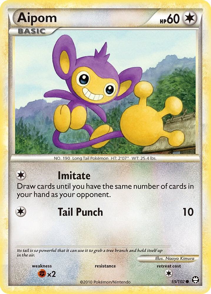 Pokemon Aipom 55/102 Triumphant