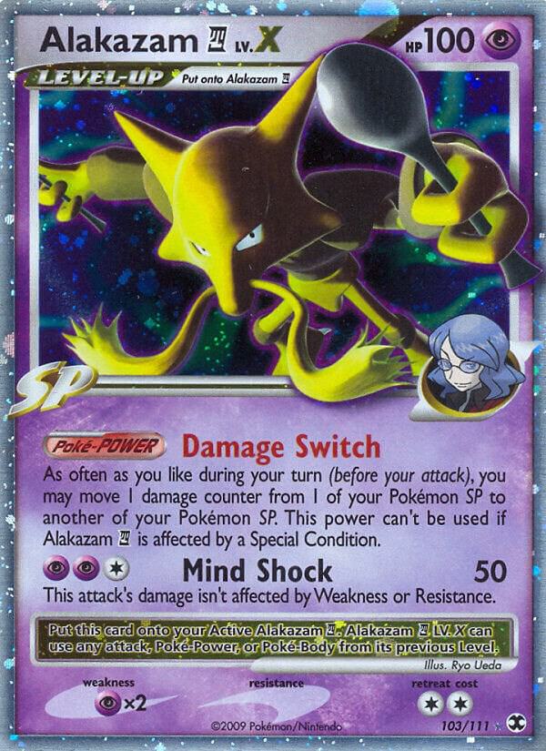 Pokemon Alakazam E4 LV.X 103/111 Rising Rivals