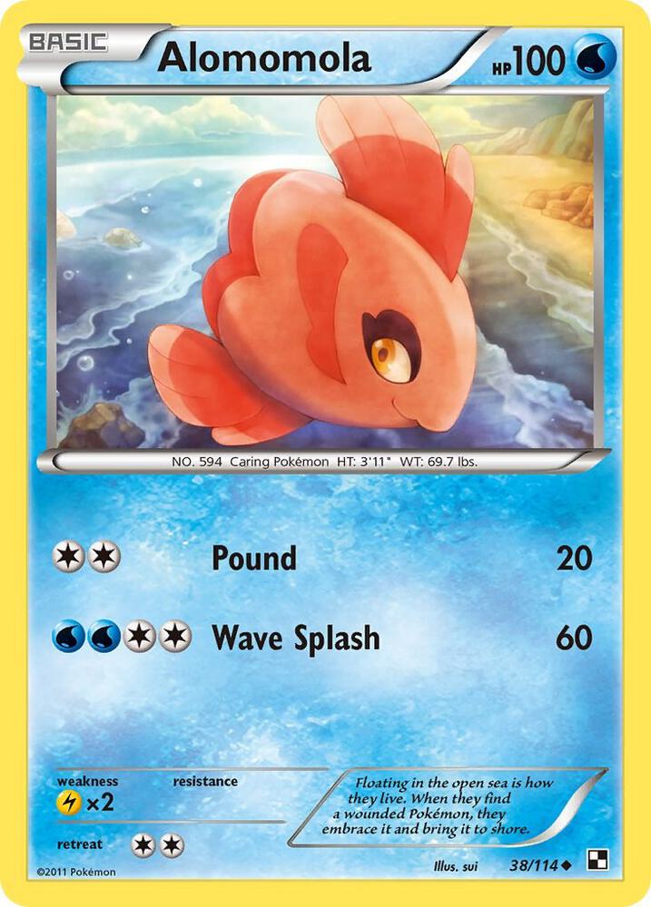 Pokemon Alomomola 38/114 Black & White