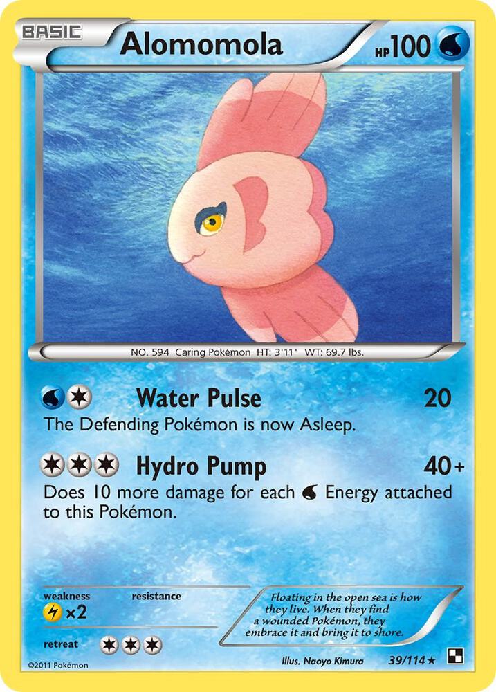 Pokemon Alomomola 39/114 Black & White