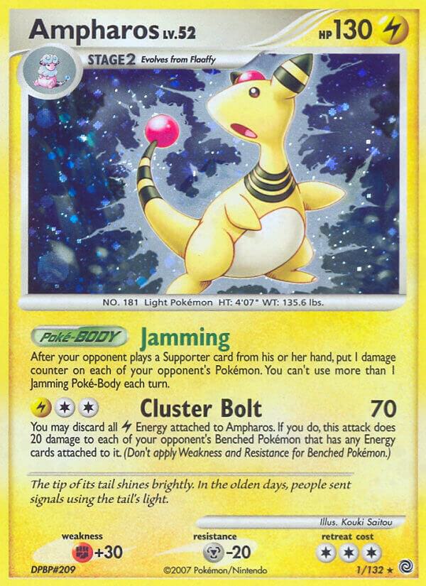 Pokemon Ampharos 1/132 Secret Wonders