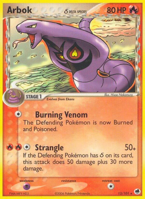 Pokemon Arbok δ 13/101 Dragon Frontiers