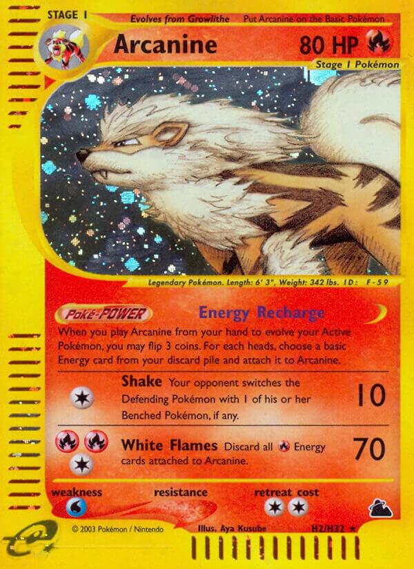 Pokemon Arcanine H2/144 Skyridge