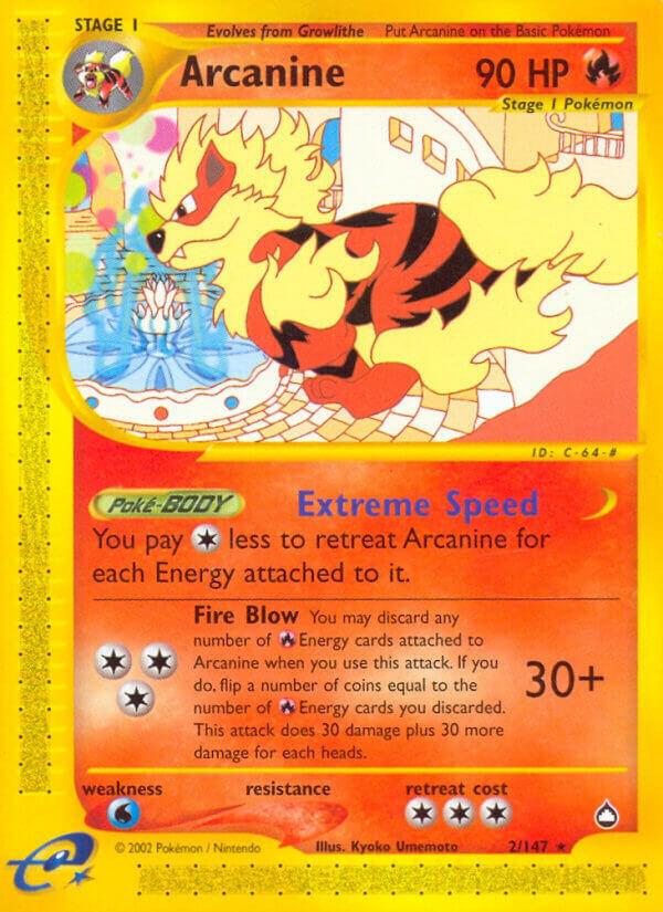 Pokemon Arcanine 2/147 Aquapolis