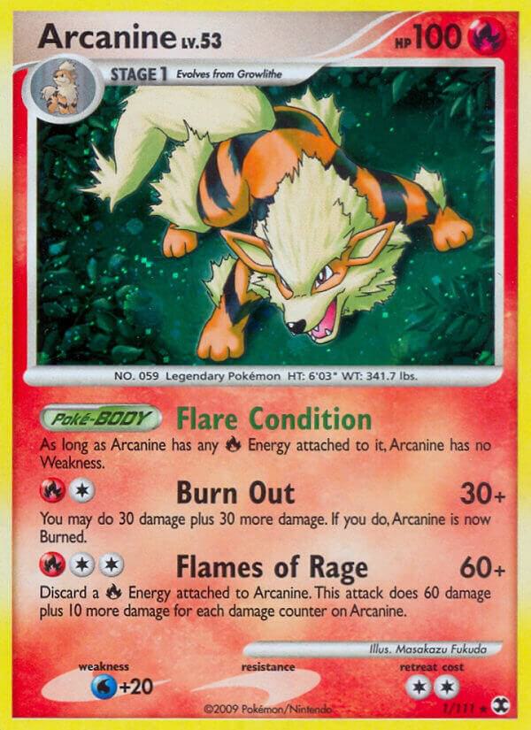 Pokemon Arcanine 1/111 Rising Rivals