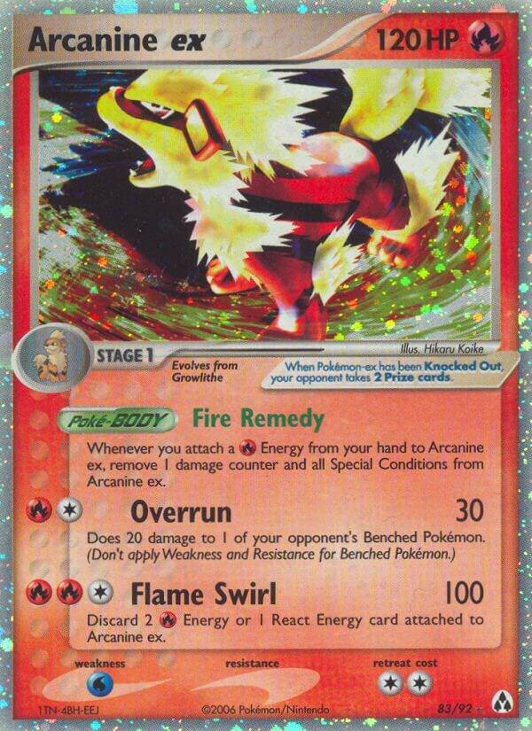 Pokemon Arcanine ex 83/92 Legend Maker