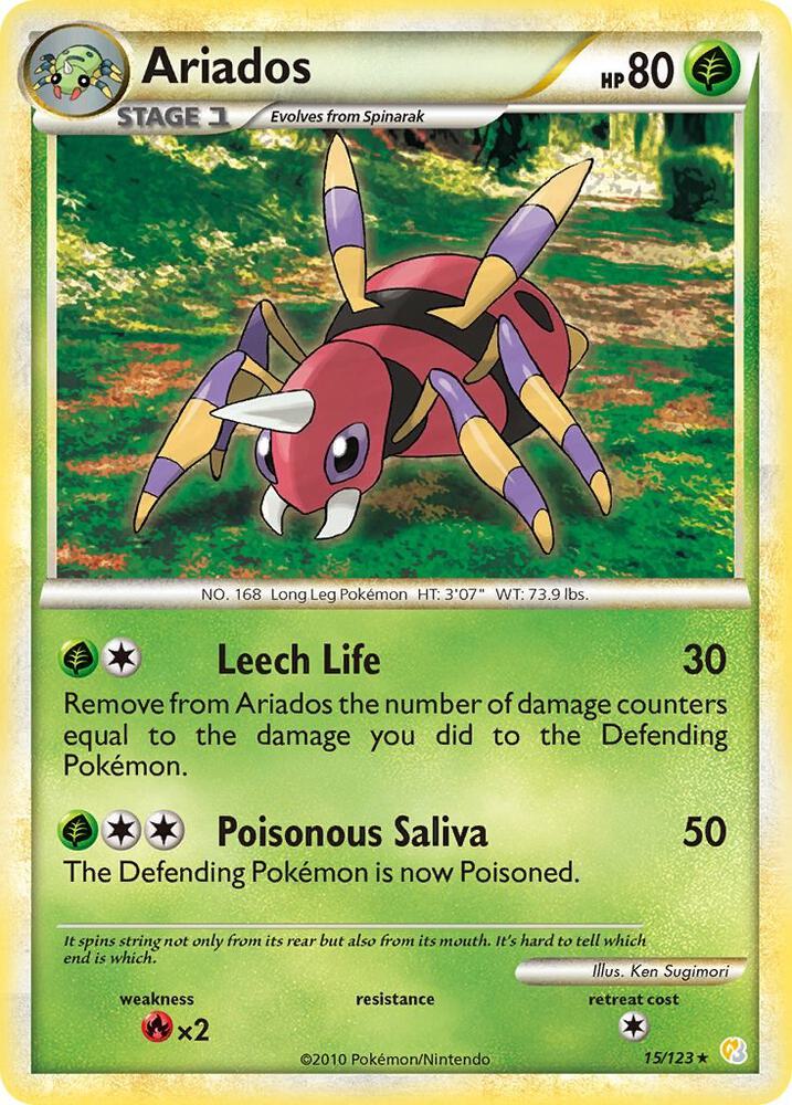 Pokemon Ariados 15/123 HeartGold & SoulSilver