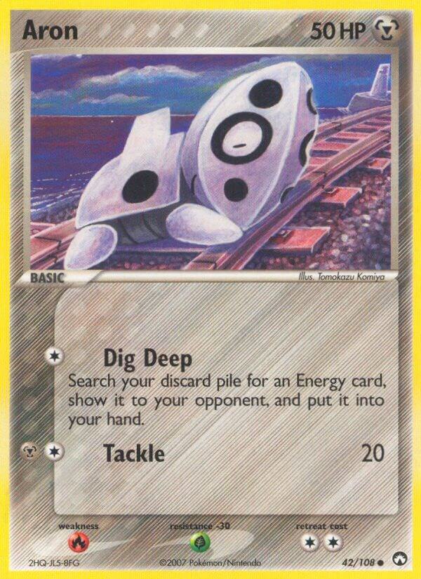 Pokemon Aron 42/108 Power Keepers