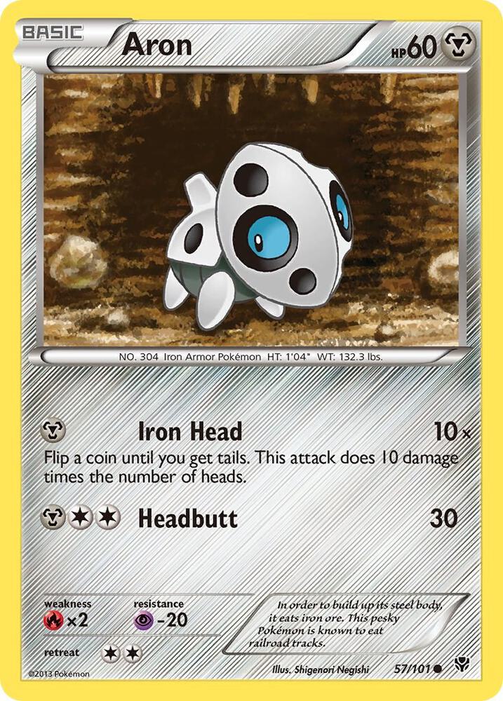 Pokemon Aron 57/101 Plasma Blast