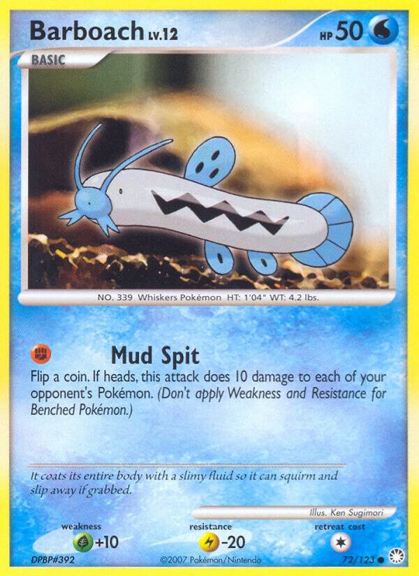 Pokemon Barboach 72/123 Mysterious Treasures