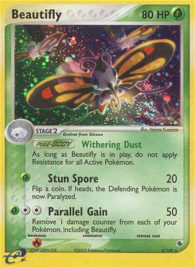Pokemon Beautifly 2/109 EX Ruby & Sapphire