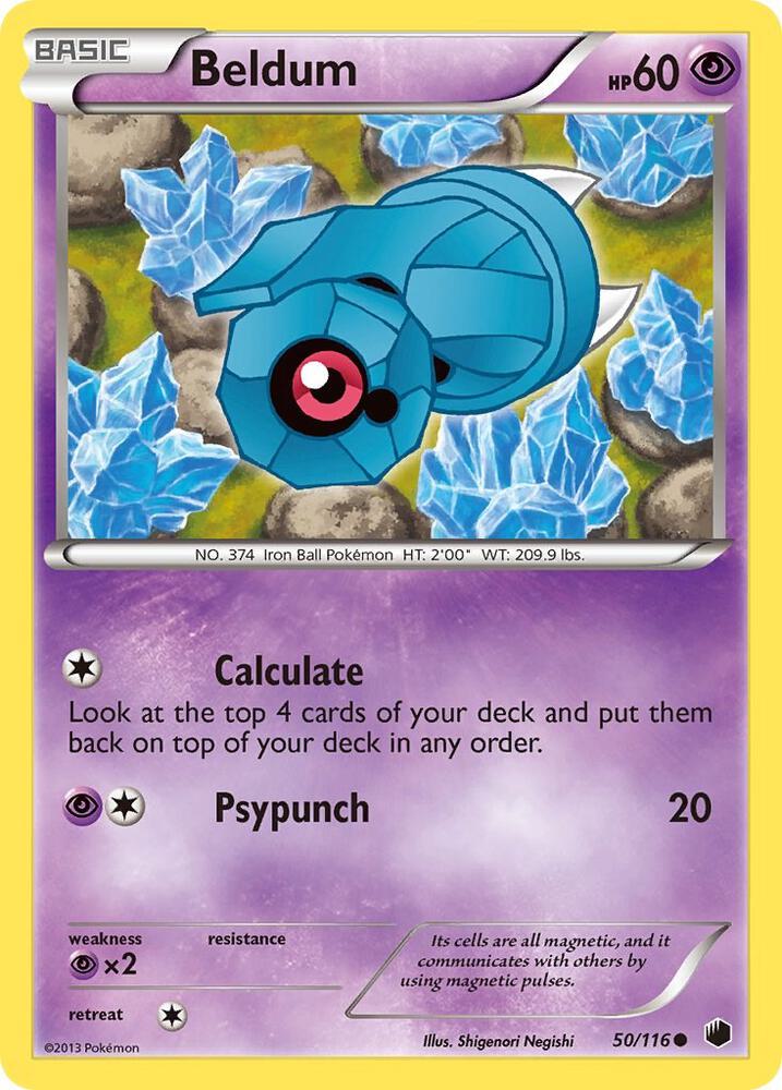 Pokemon Beldum 50/116 Plasma Freeze