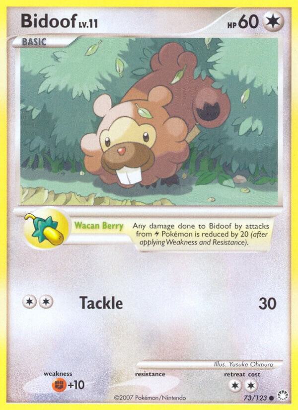 Pokemon Bidoof 73/123 Mysterious Treasures