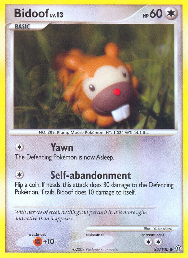 Pokemon Bidoof 54/100 Stormfront