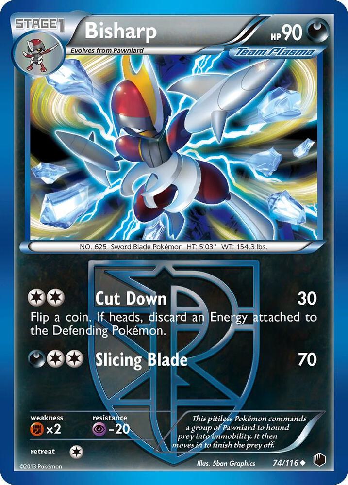 Pokemon Bisharp 74/116 Plasma Freeze